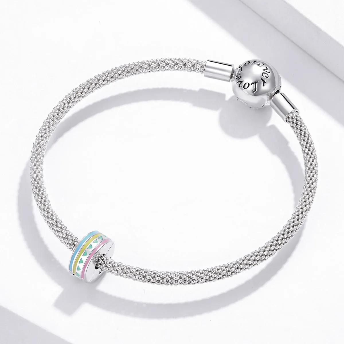925 Sterling Silver Colorful Beaded Diy Jewelry Set