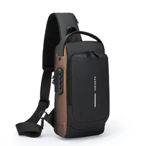 Anti Theft Usb Shoulder Bag for Men