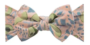 Baby Bling Avocado Floral Printed Knot Headband