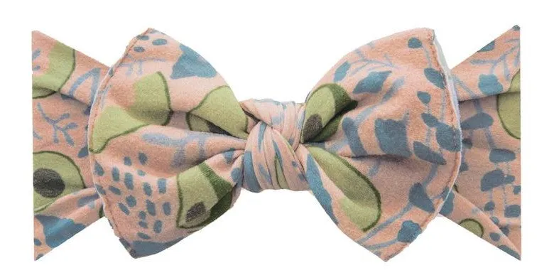 Baby Bling Avocado Floral Printed Knot Headband