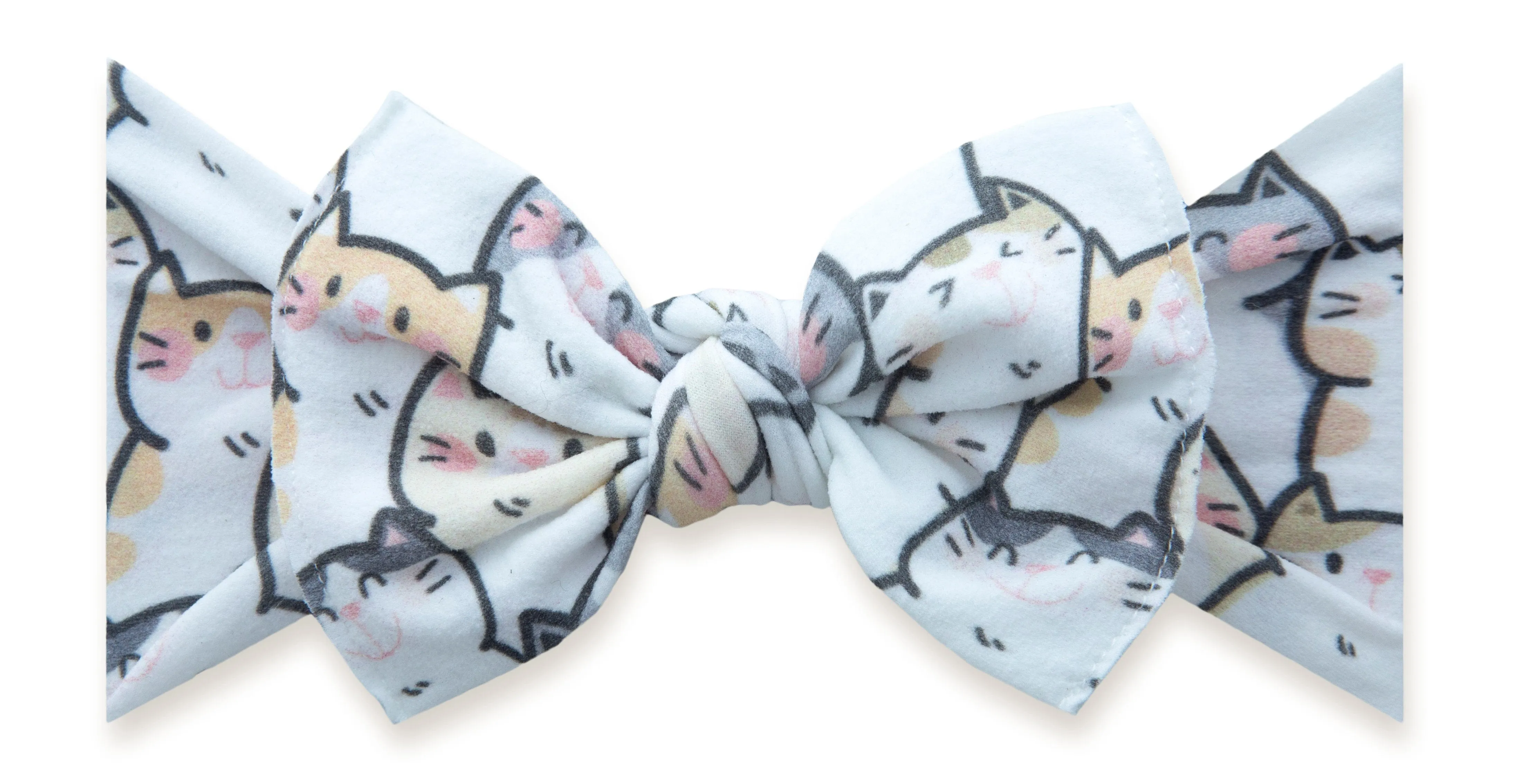 Baby Bling Kitty Club Printed Knot Headband