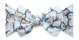 Baby Bling Kitty Club Printed Knot Headband