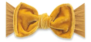 Baby Bling Velvet Knot Headband - Brass