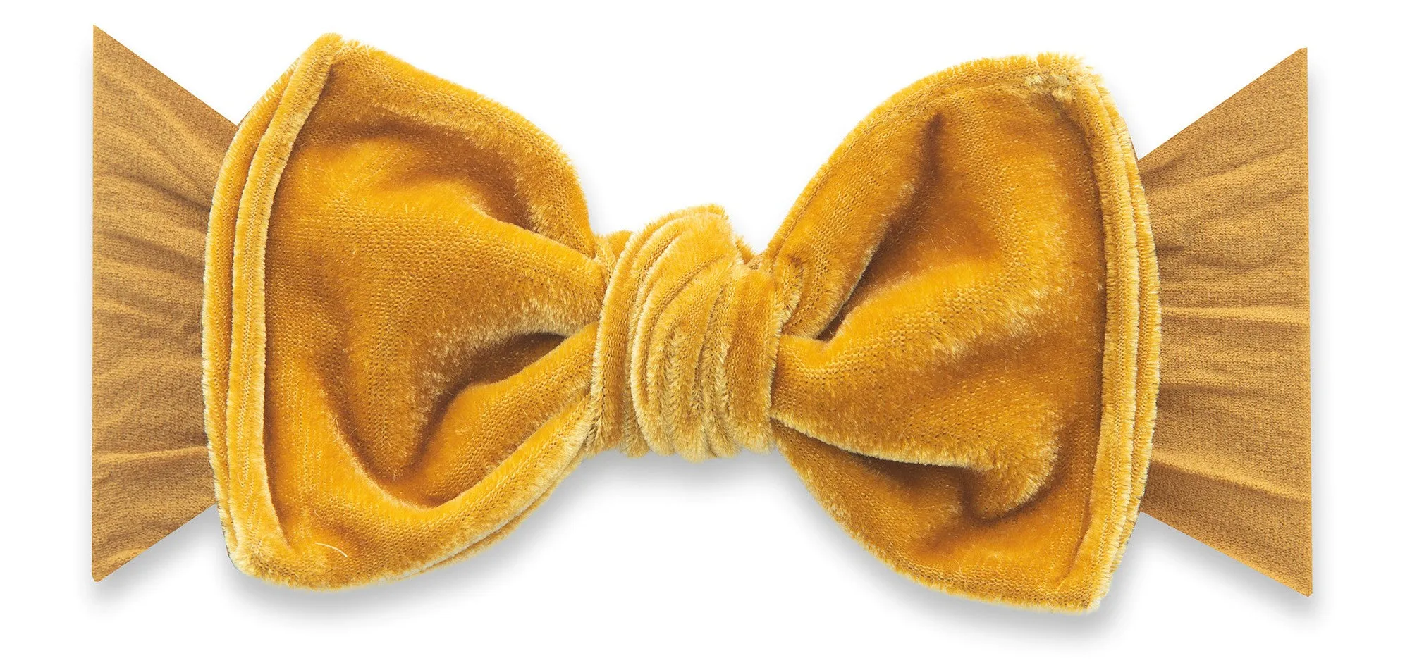 Baby Bling Velvet Knot Headband - Brass