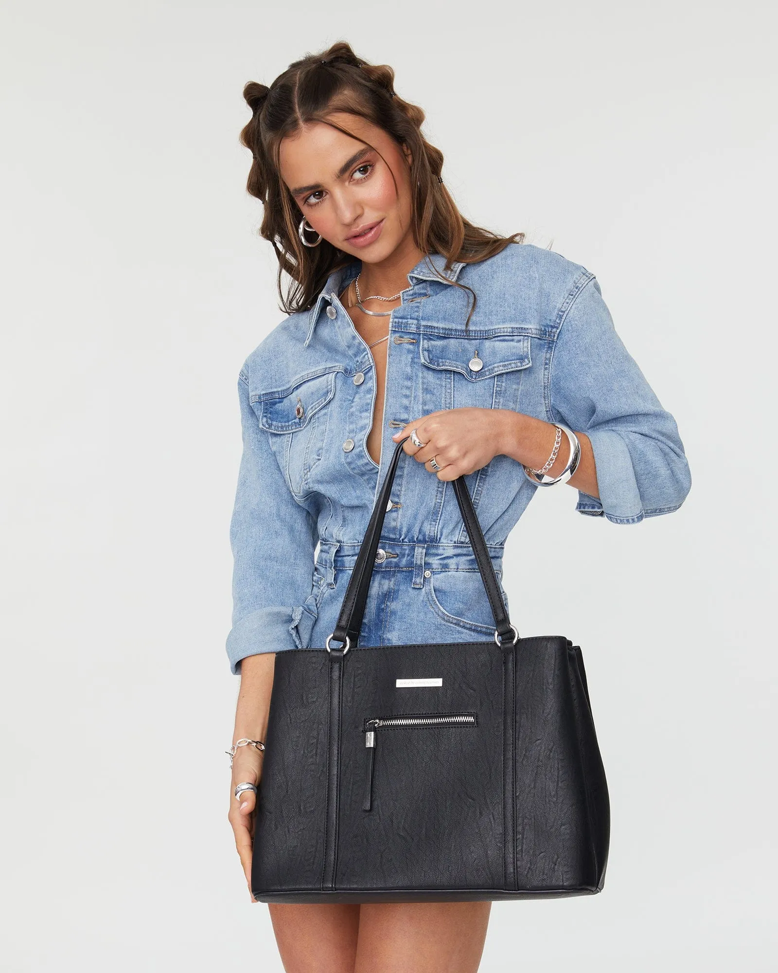 Black Lucy Tech Tote Bag