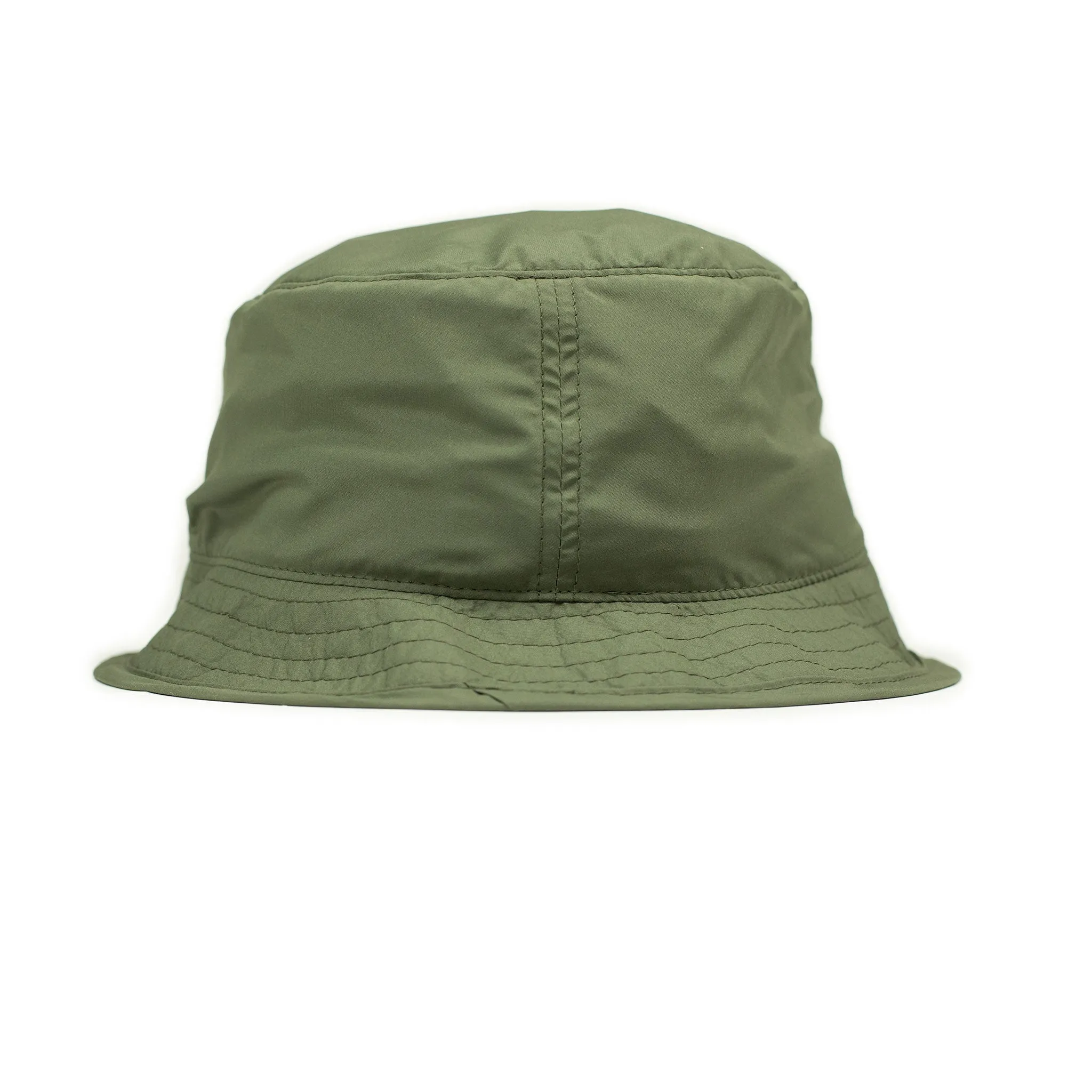 Boonie crusher hat in olive green poly taffeta