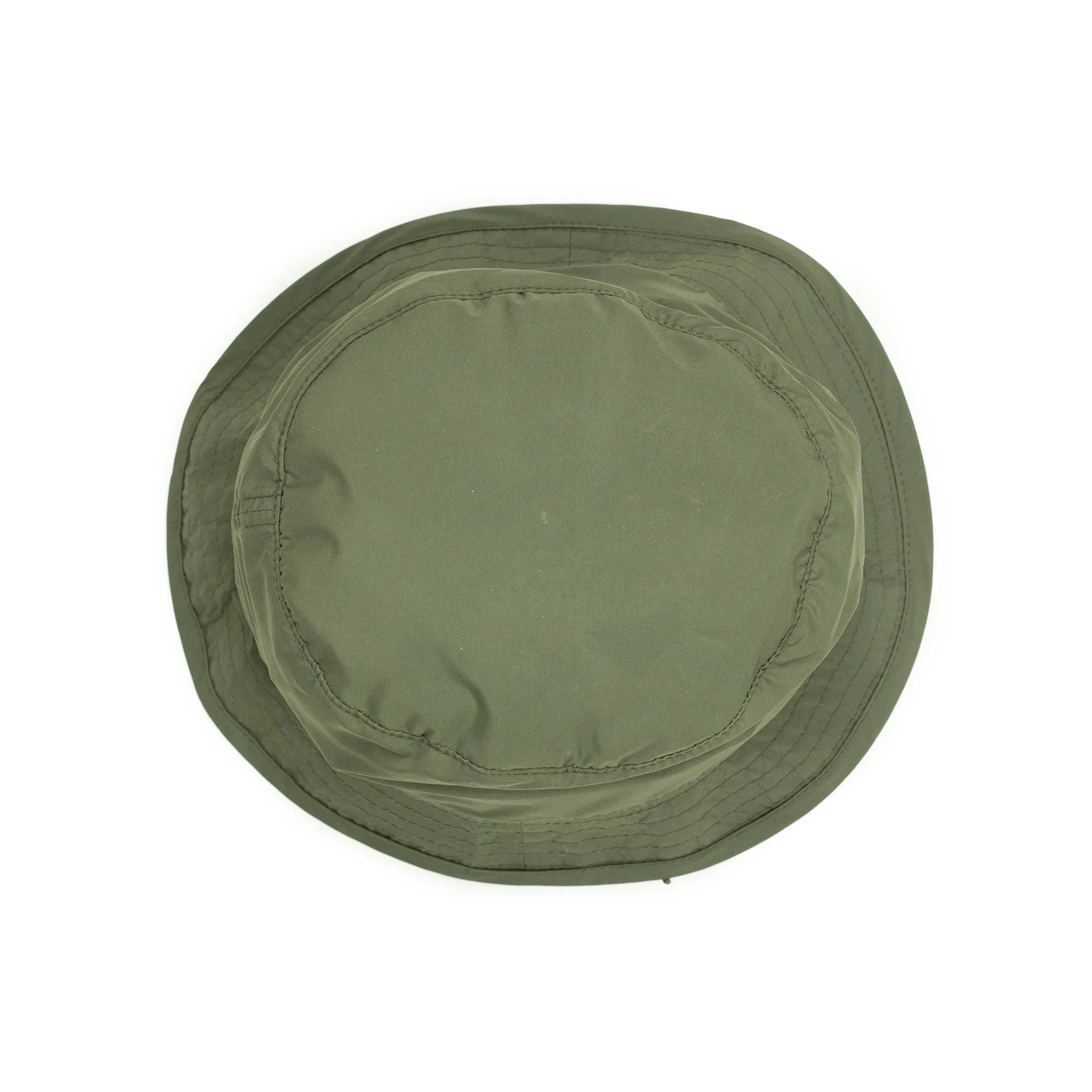 Boonie crusher hat in olive green poly taffeta