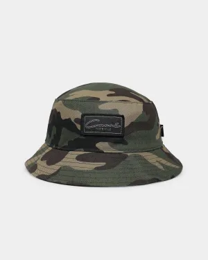 CARRÉ Script Patch Bucket Hat Camo