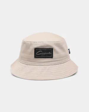 Carre Script Patch Bucket Hat Stone