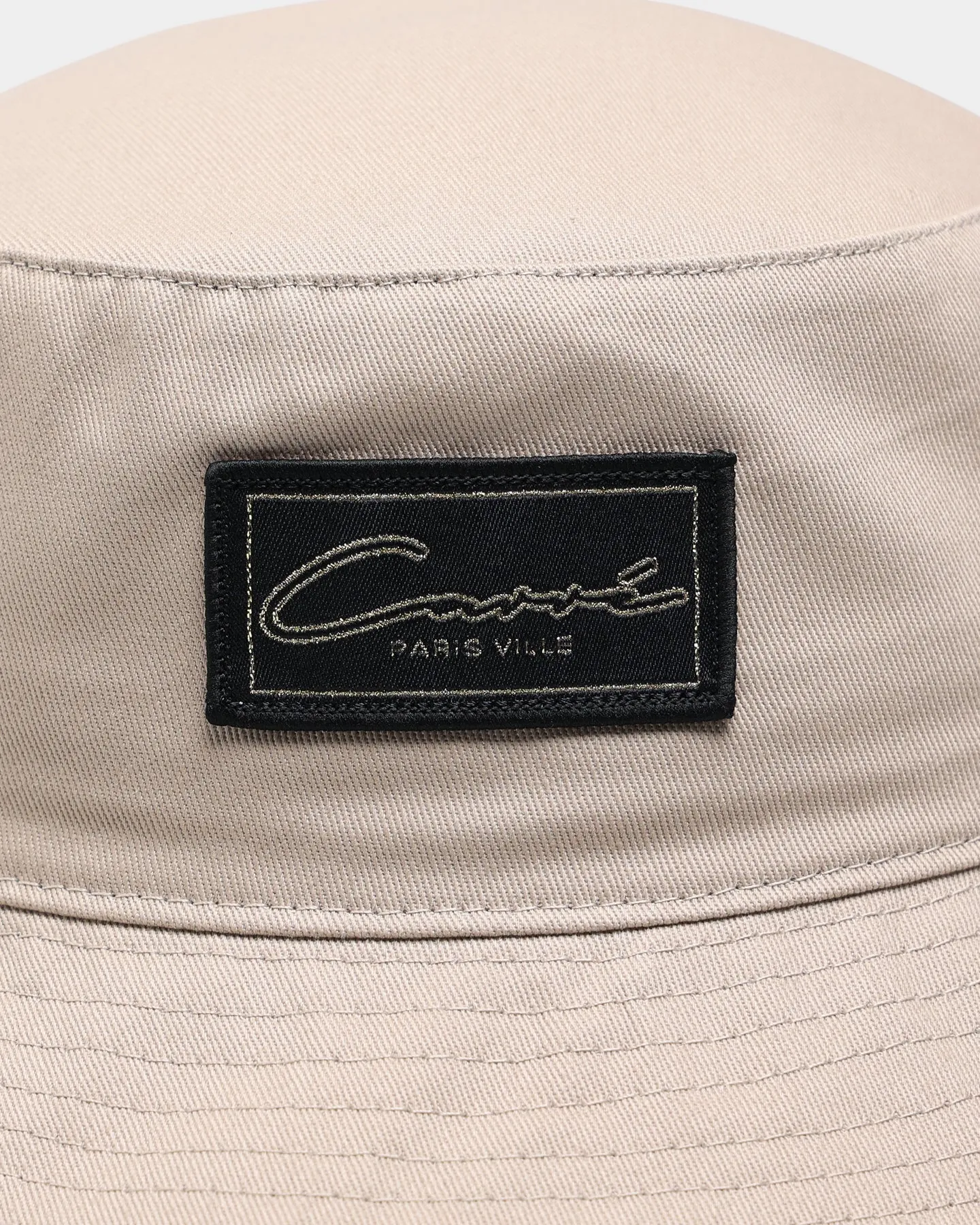 Carre Script Patch Bucket Hat Stone