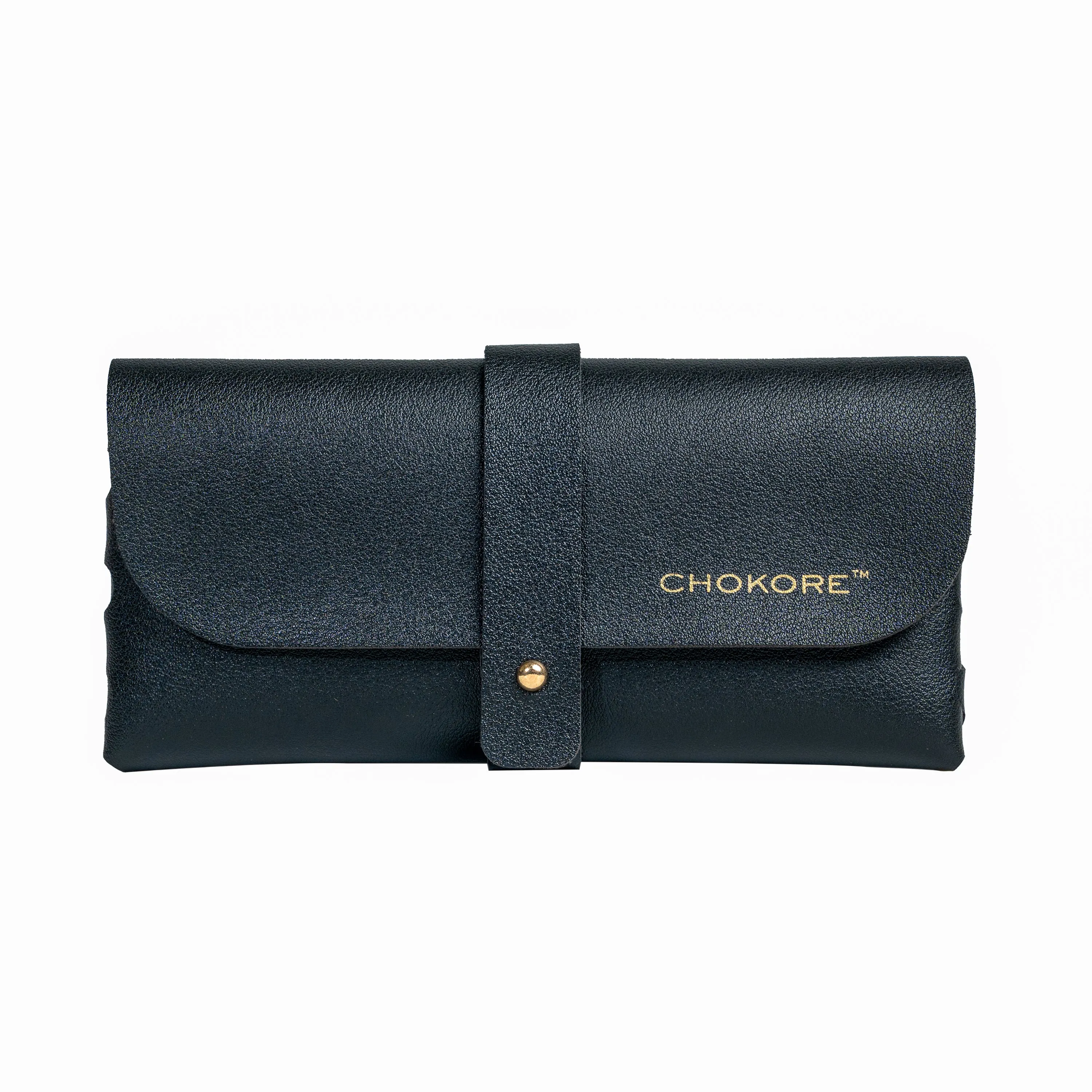 Chokore Trendy Oval Sunglasses with UV 400 Protection (Black)