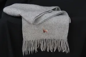 Classic Grey Alpaca Scarf