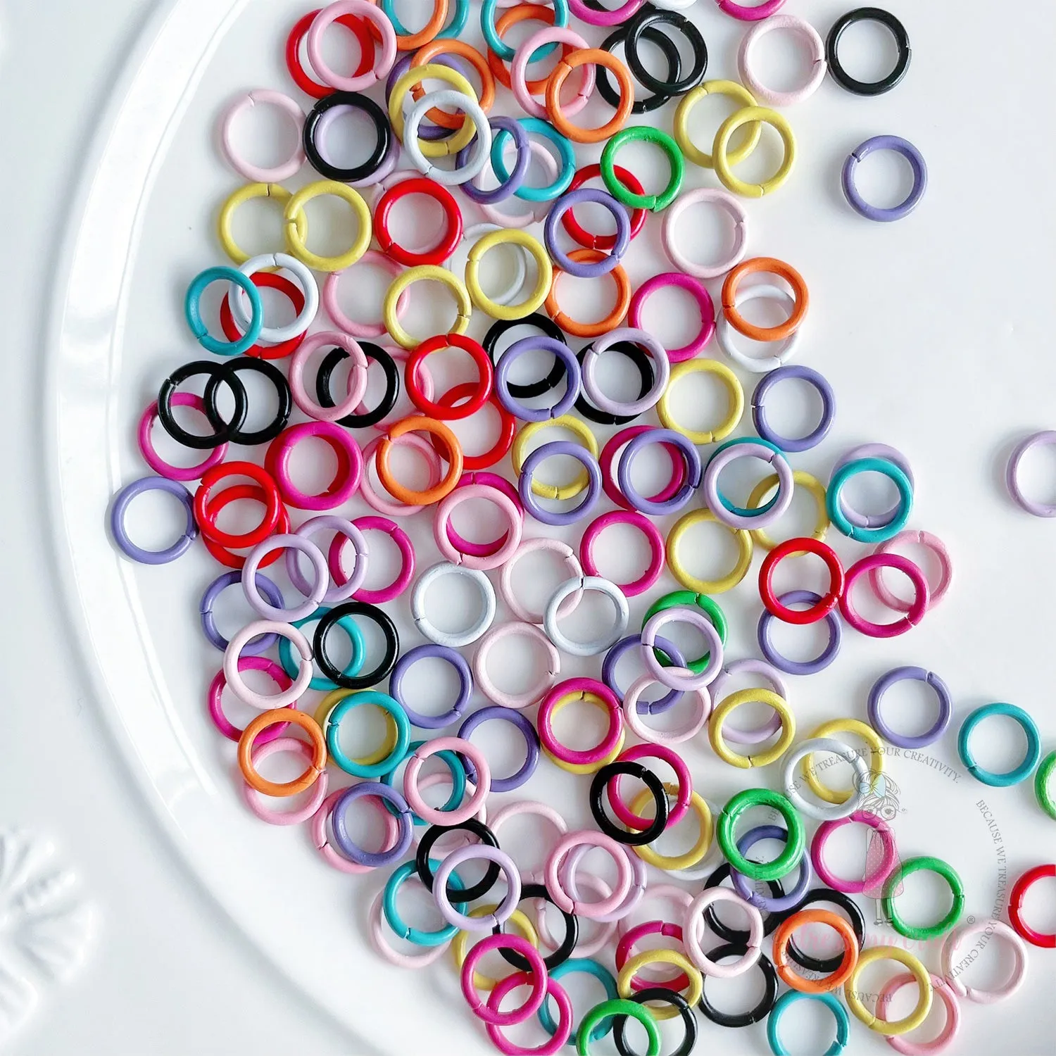 Colored Jump Rings Assorted Pack 8 MM