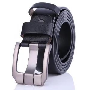 Cow Leather Black Belts ZK035