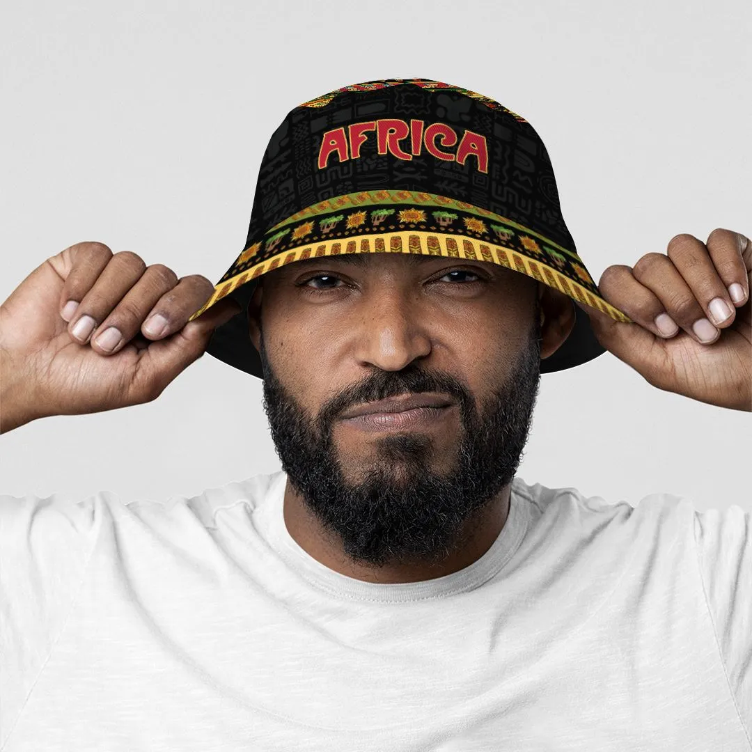 Doodle African Elements Bucket Hat