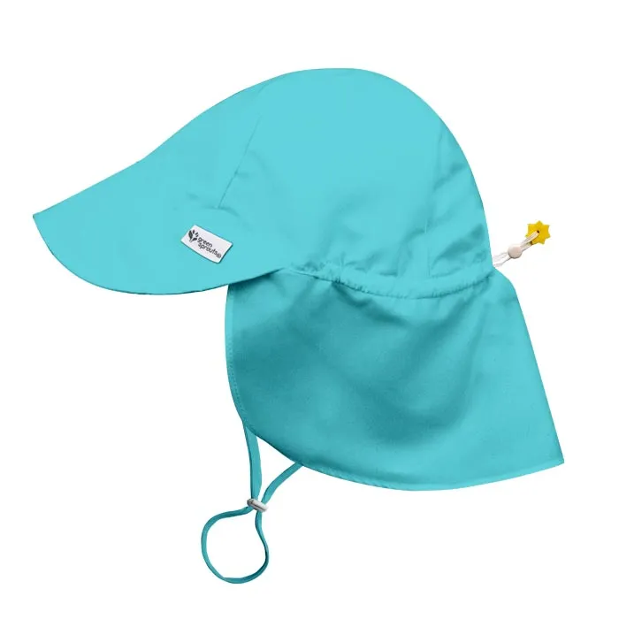 Eco Flap Hat UPF 50  - Aqua