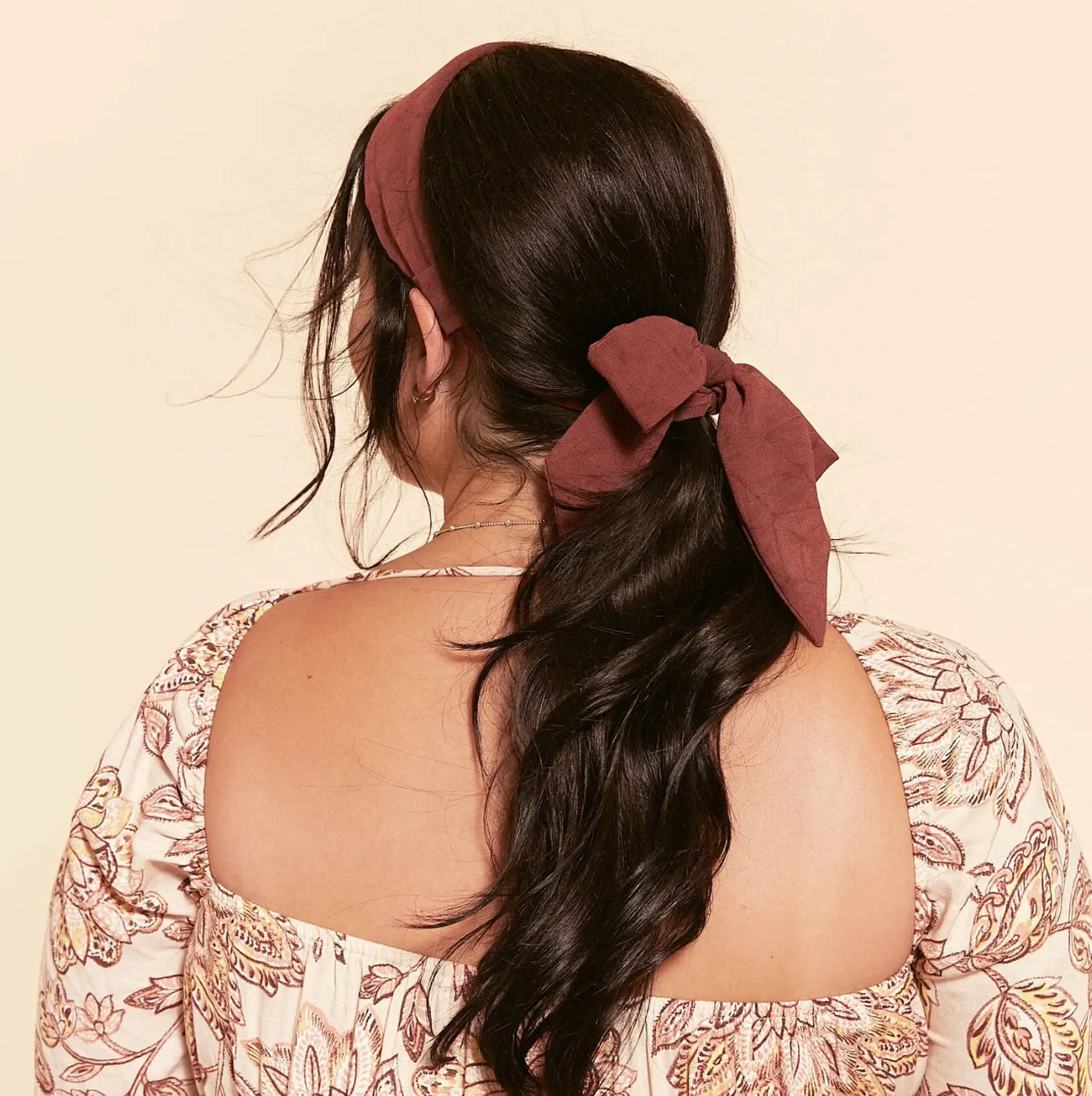 Effortless Scarf Headband | Esme Painted Floral | Chiffon | Easy to Style | Luxury Designer Headbands | Made to Order