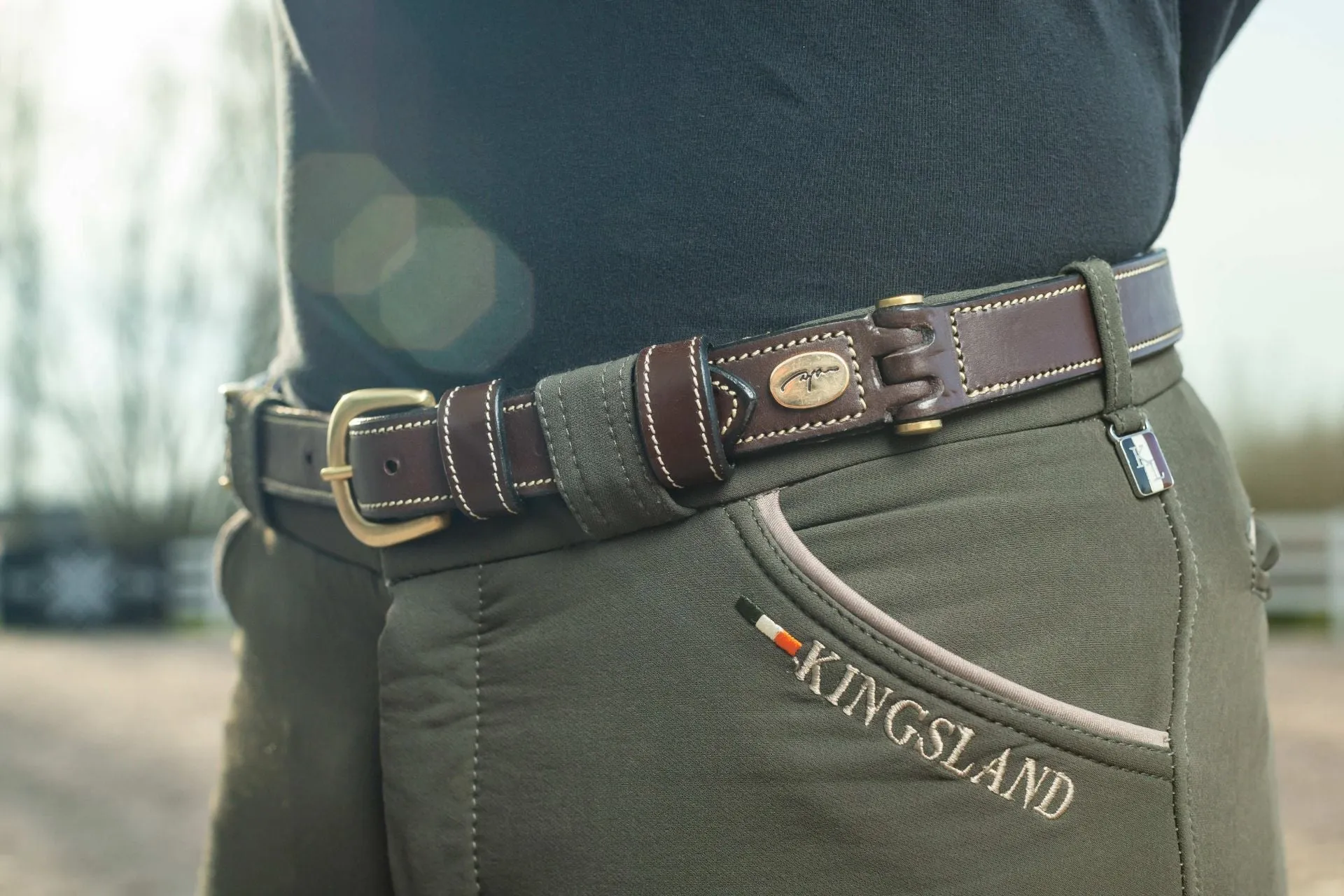 Flat Leather Belt