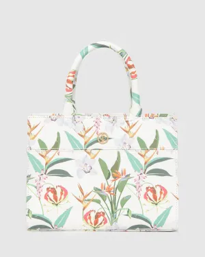 Floral Print Stef Mini Tote Bag