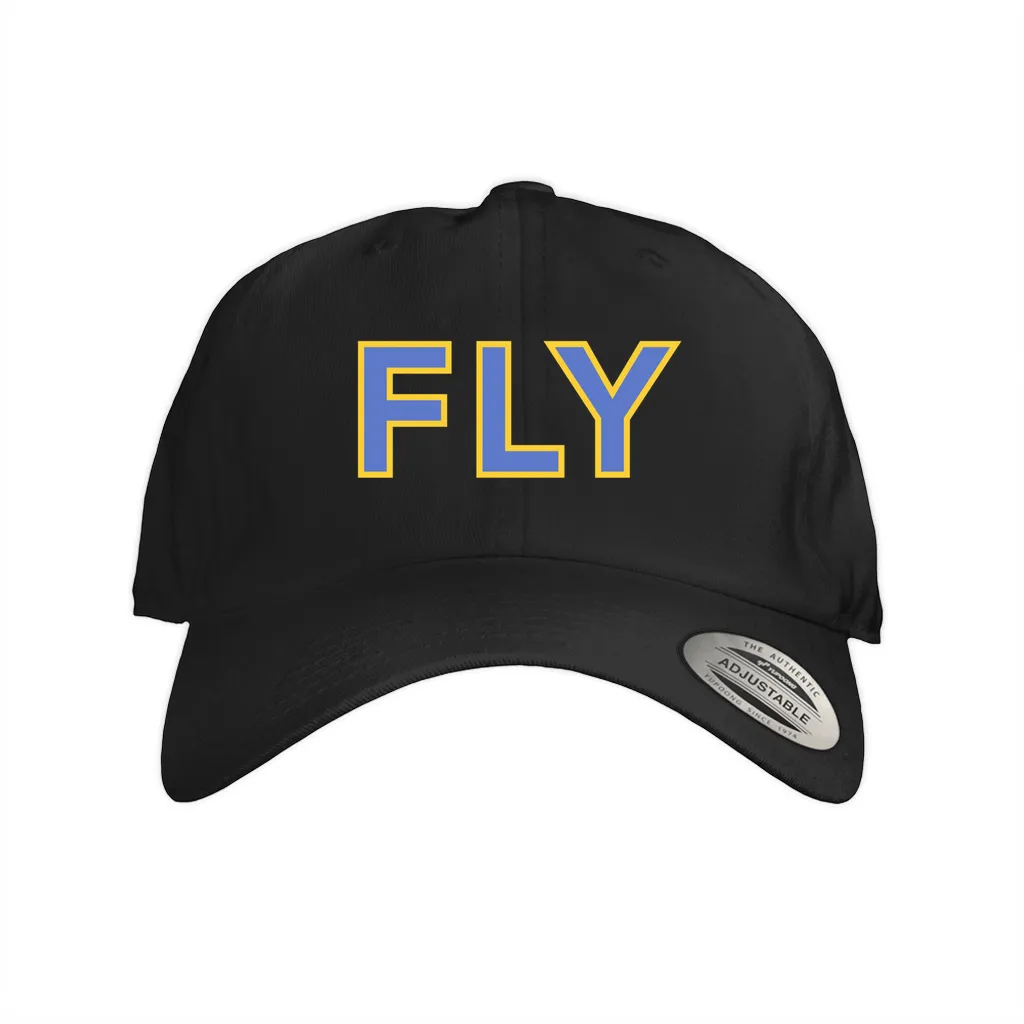 Fly Dad Cap (Blue with Yellow Border)