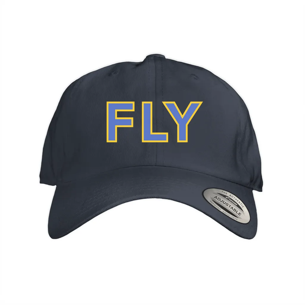 Fly Dad Cap (Blue with Yellow Border)