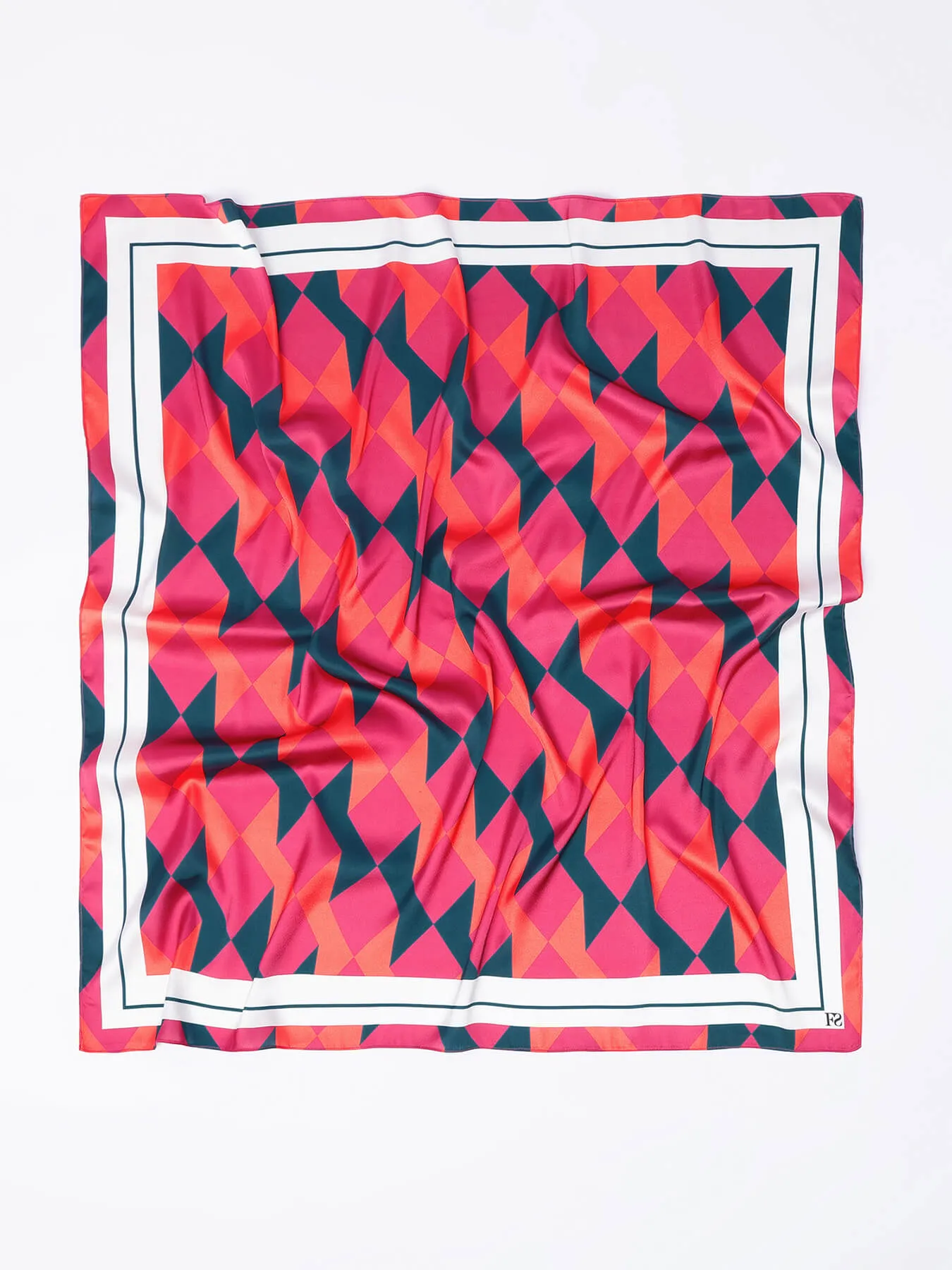 Geometric Print Scarf - Pink