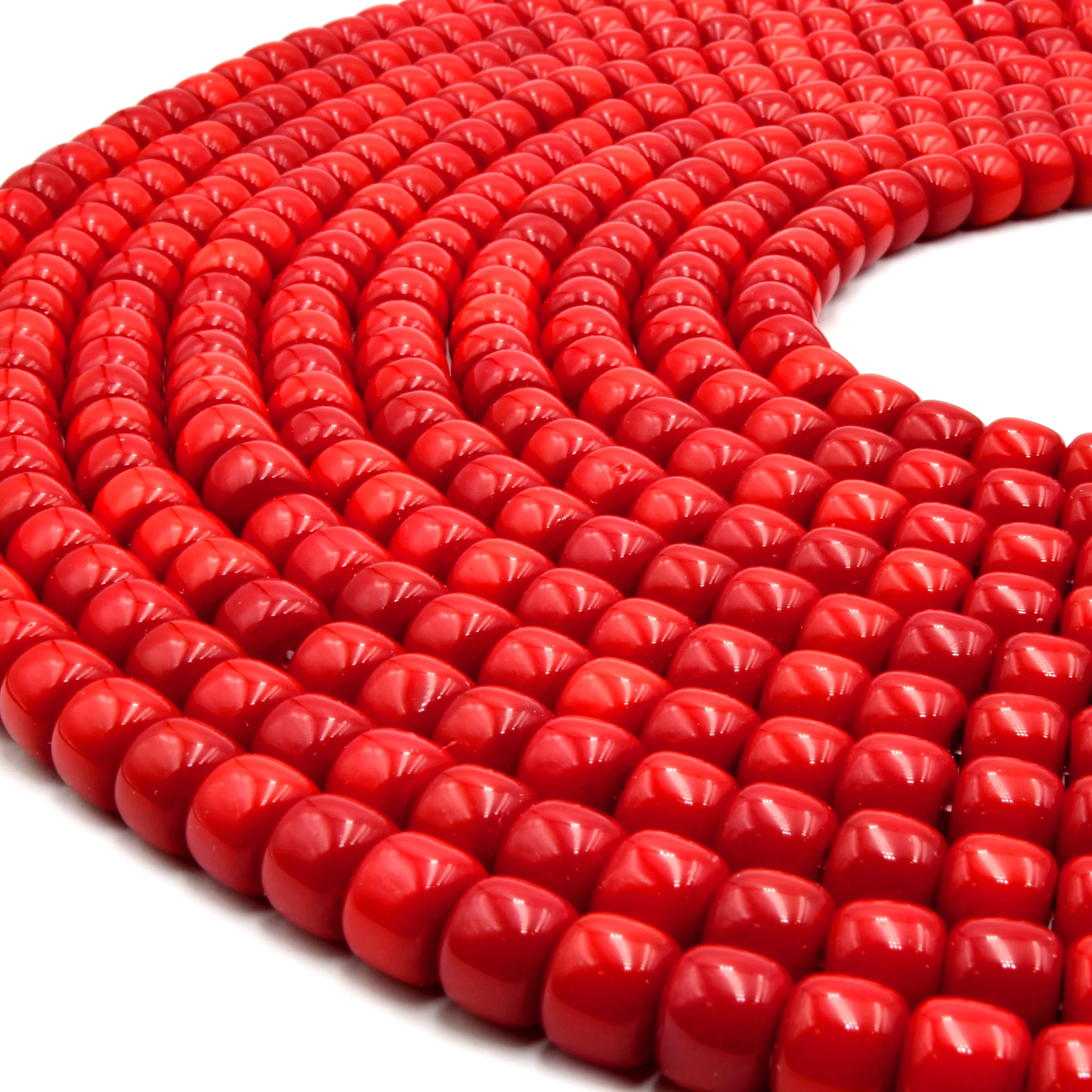 Glass Heishi Beads - 10mm Thick Glass Beads for Bracelets, Necklaces, and Jewelry Supplies