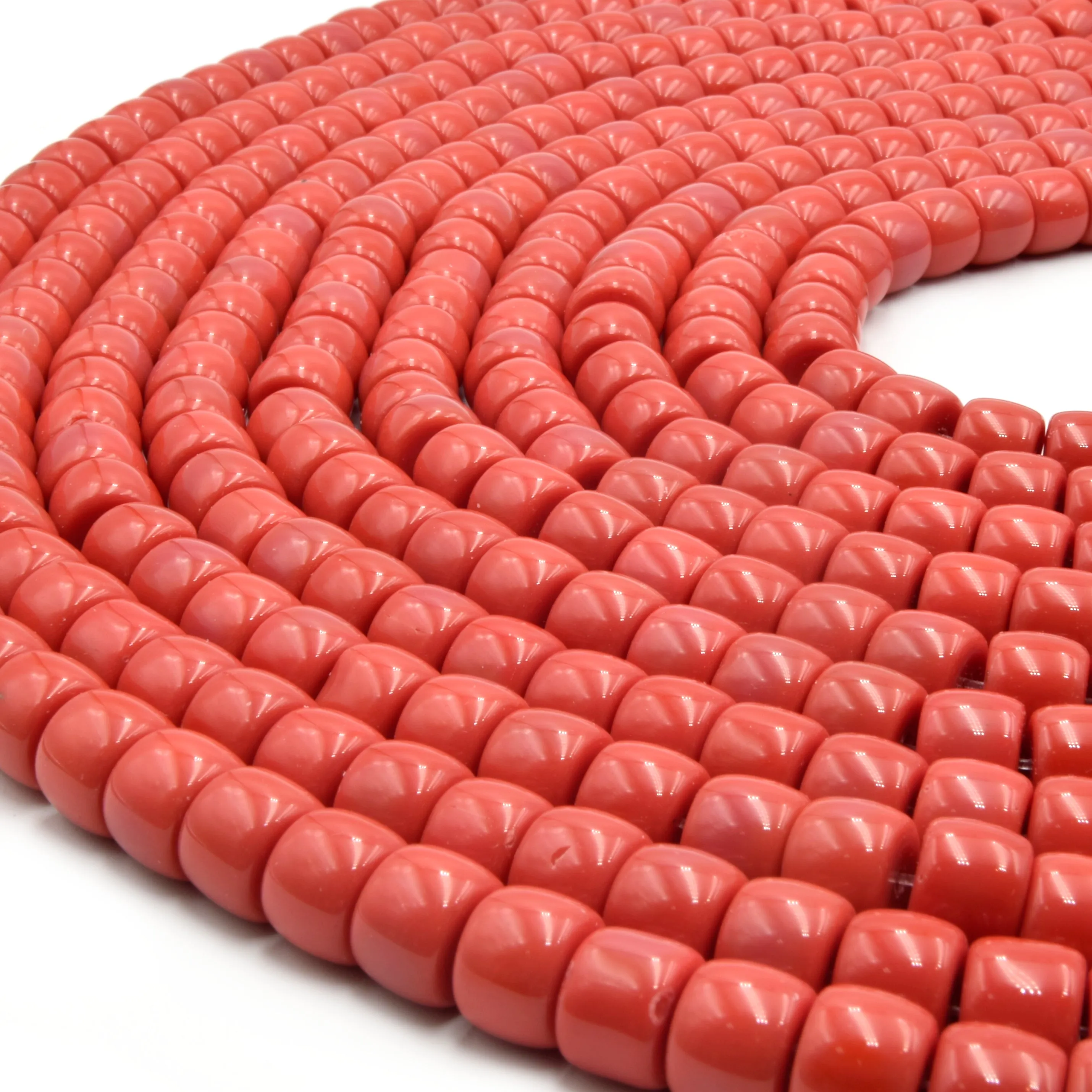 Glass Heishi Beads - 10mm Thick Glass Beads for Bracelets, Necklaces, and Jewelry Supplies