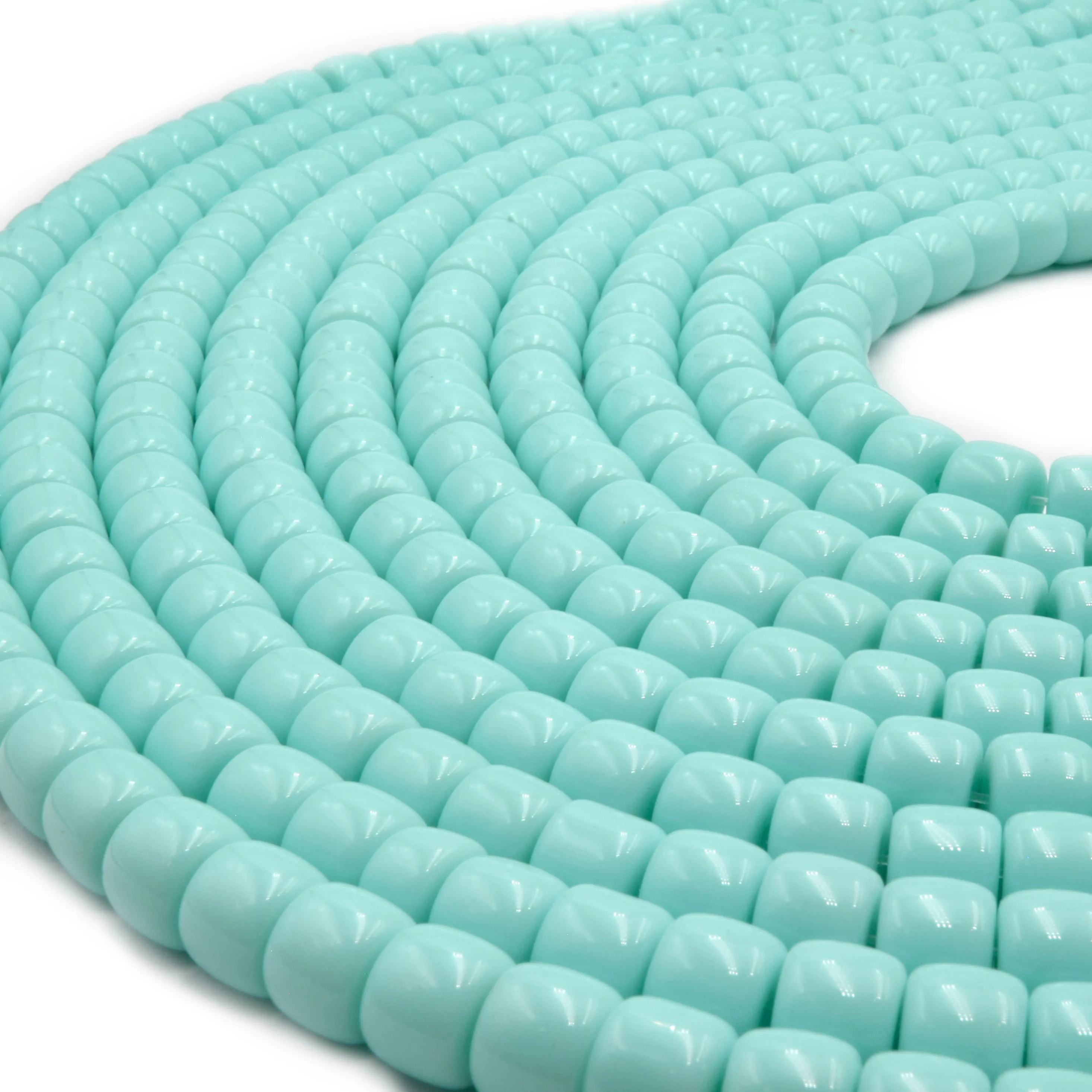 Glass Heishi Beads - 10mm Thick Glass Beads for Bracelets, Necklaces, and Jewelry Supplies