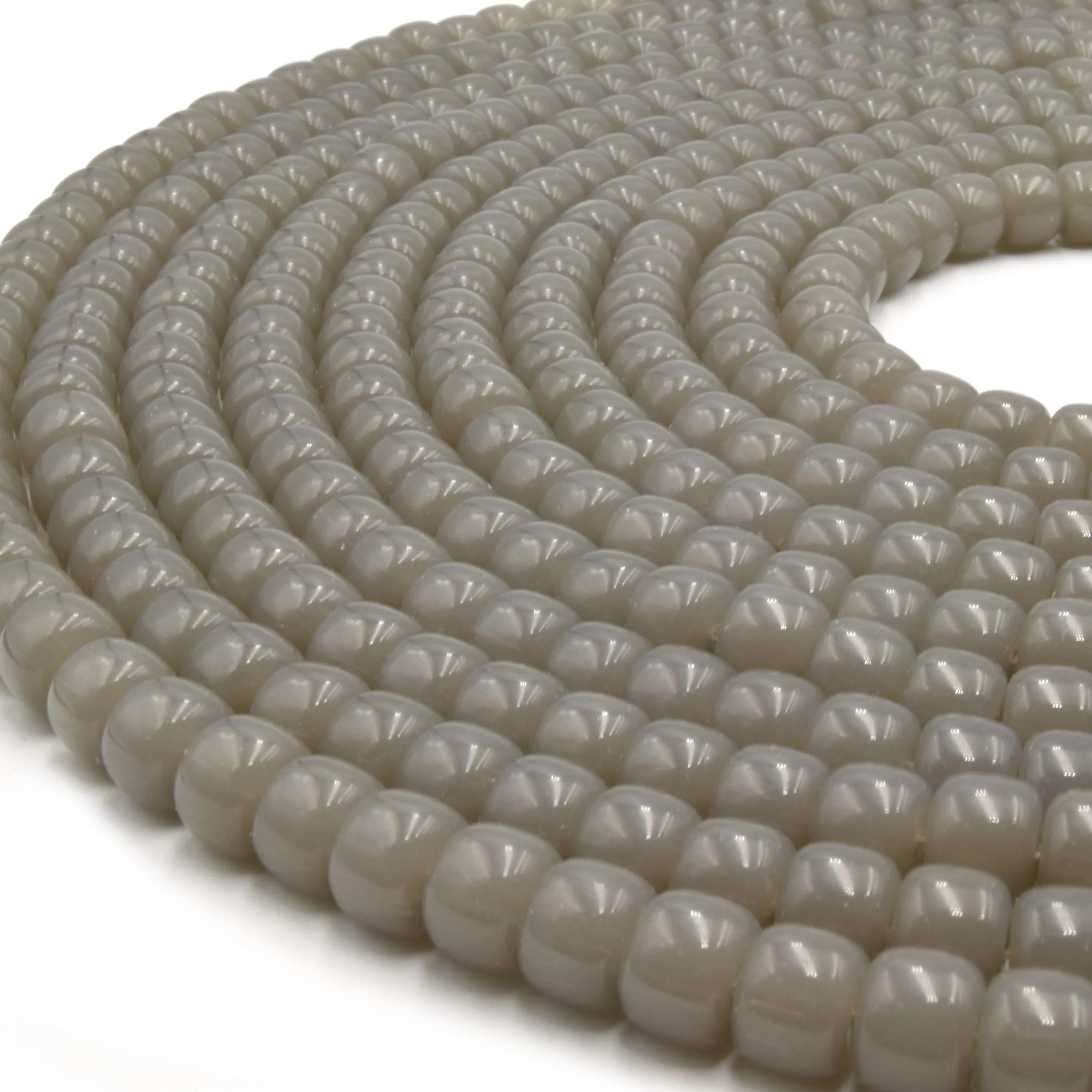Glass Heishi Beads - 10mm Thick Glass Beads for Bracelets, Necklaces, and Jewelry Supplies