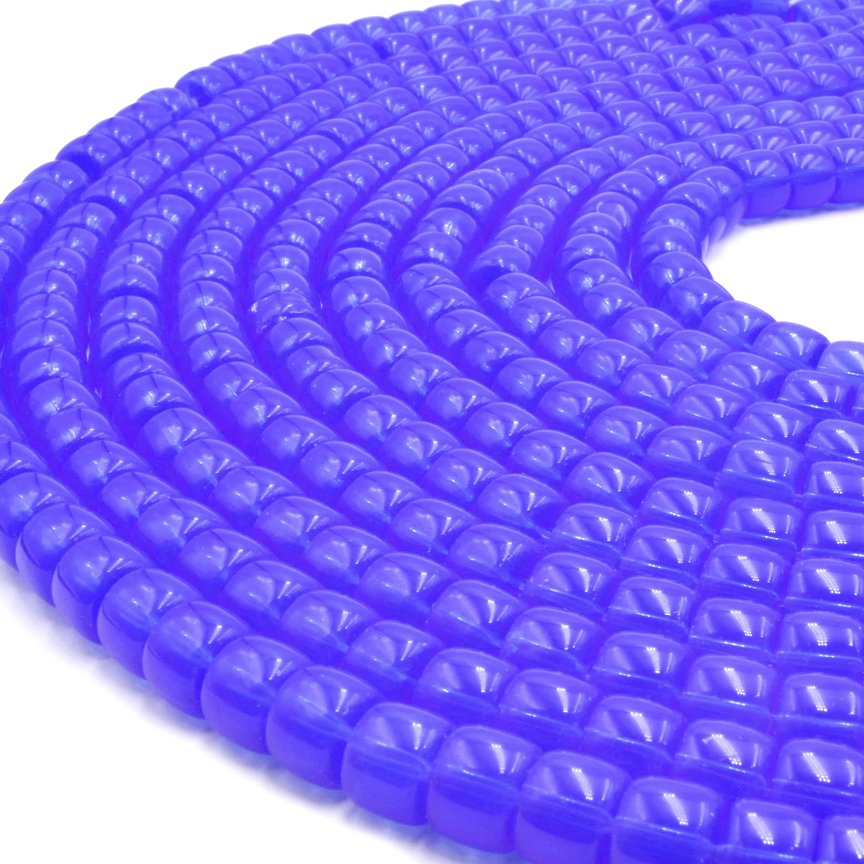 Glass Heishi Beads - 10mm Thick Glass Beads for Bracelets, Necklaces, and Jewelry Supplies