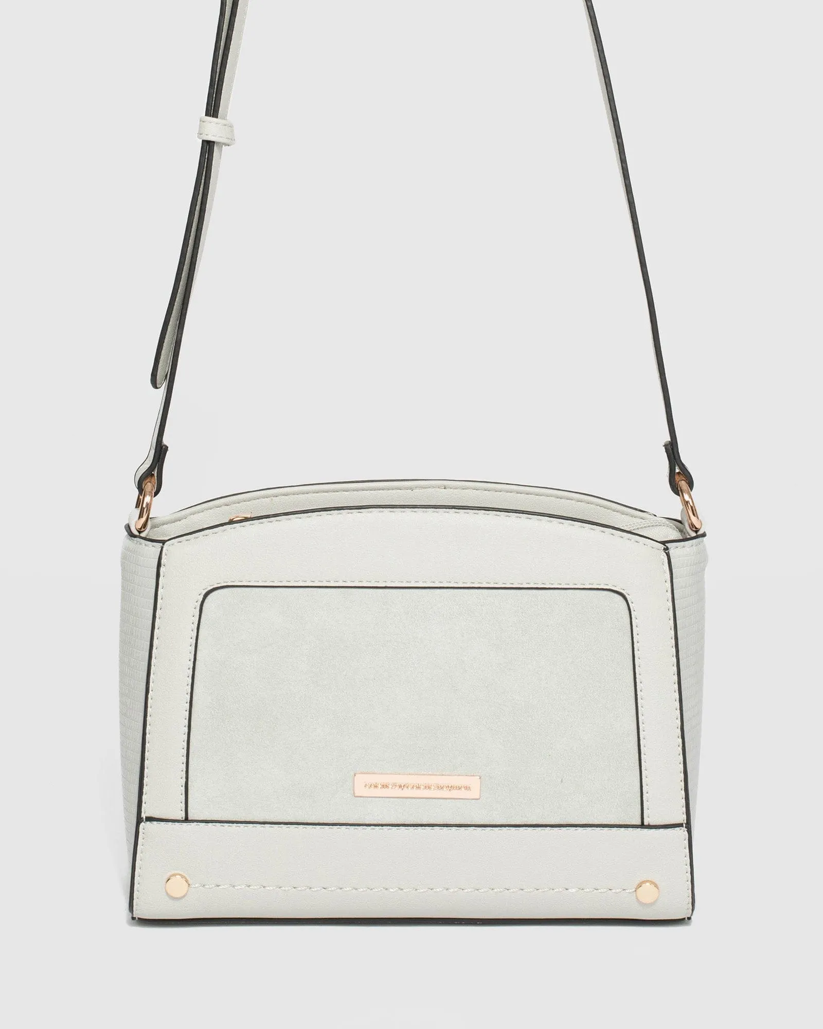 Grey Solveig Crossbody Bag