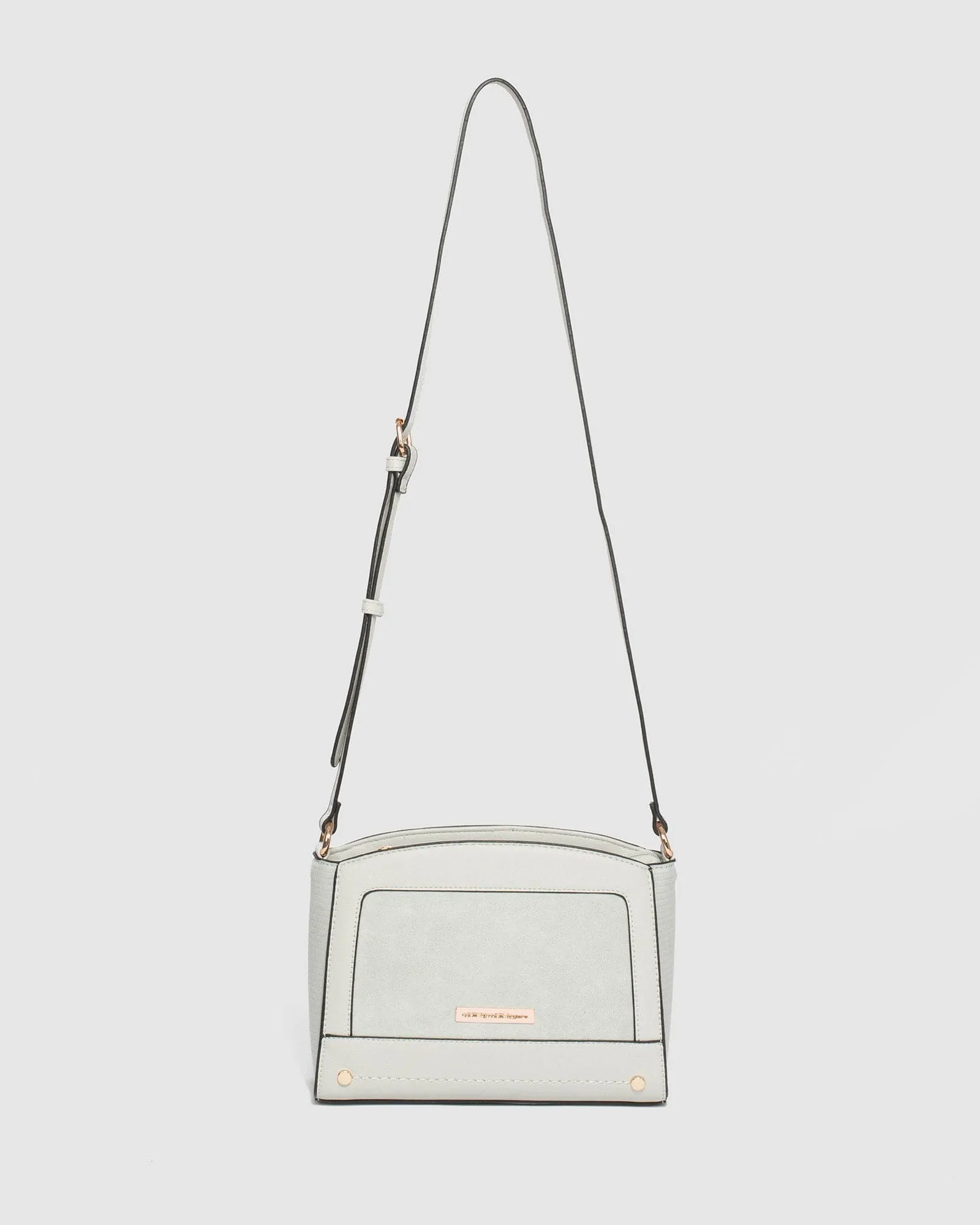 Grey Solveig Crossbody Bag
