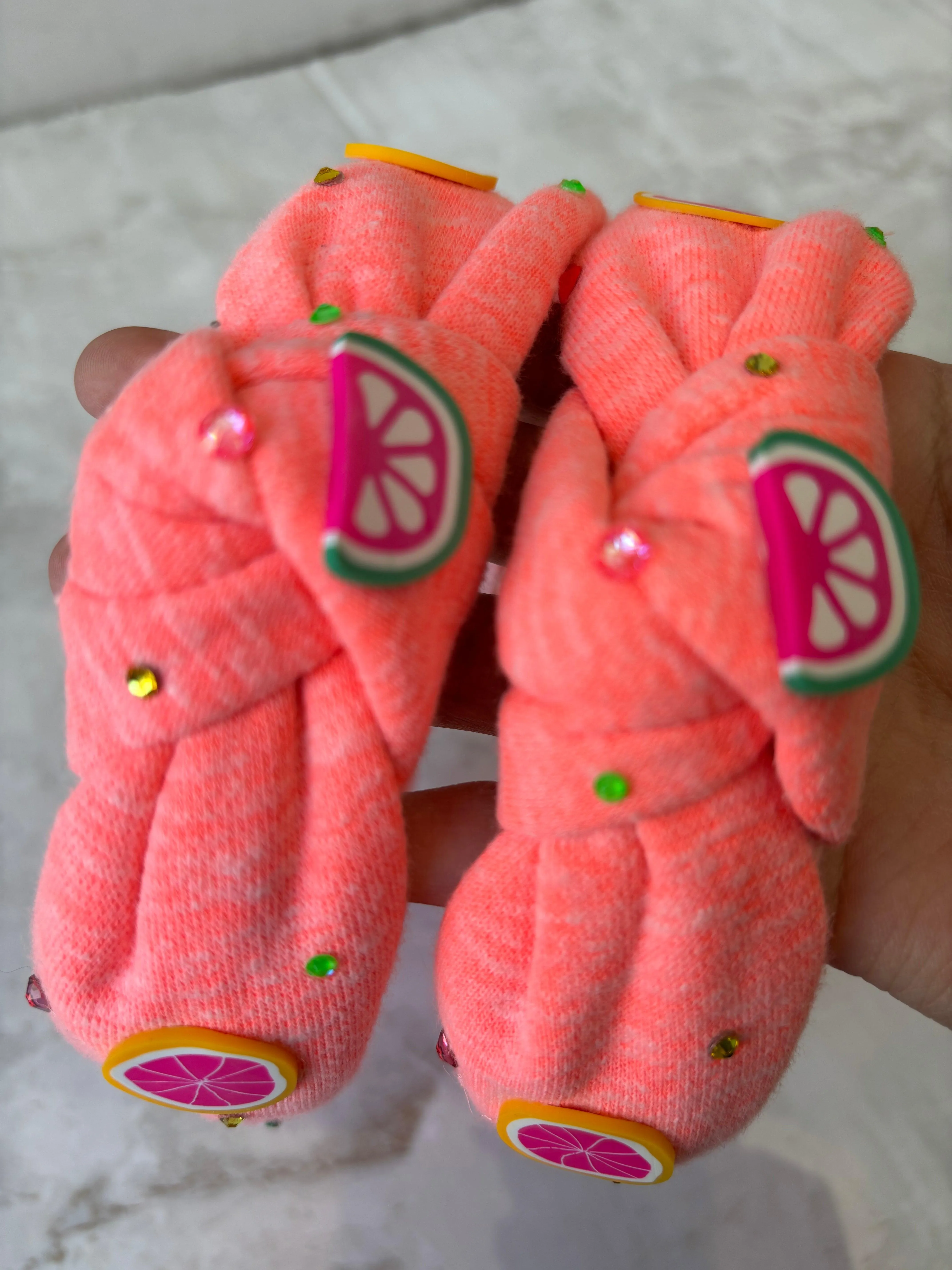 Headbands | Sweatshirt Fruity - Neon Coral | Bari Lynn Accessories