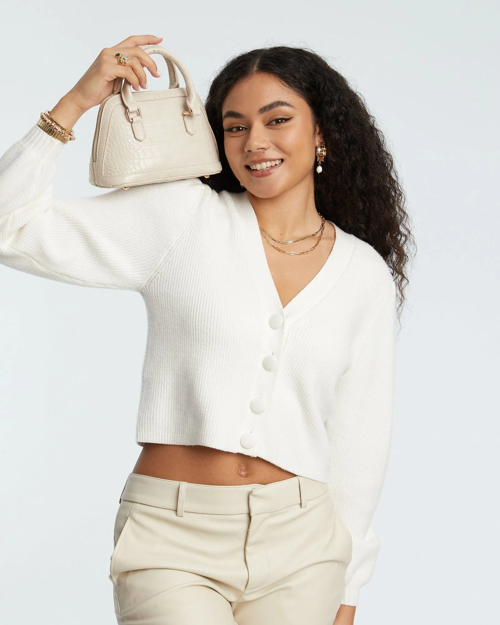 Ivory Vika Mini Tote Bag