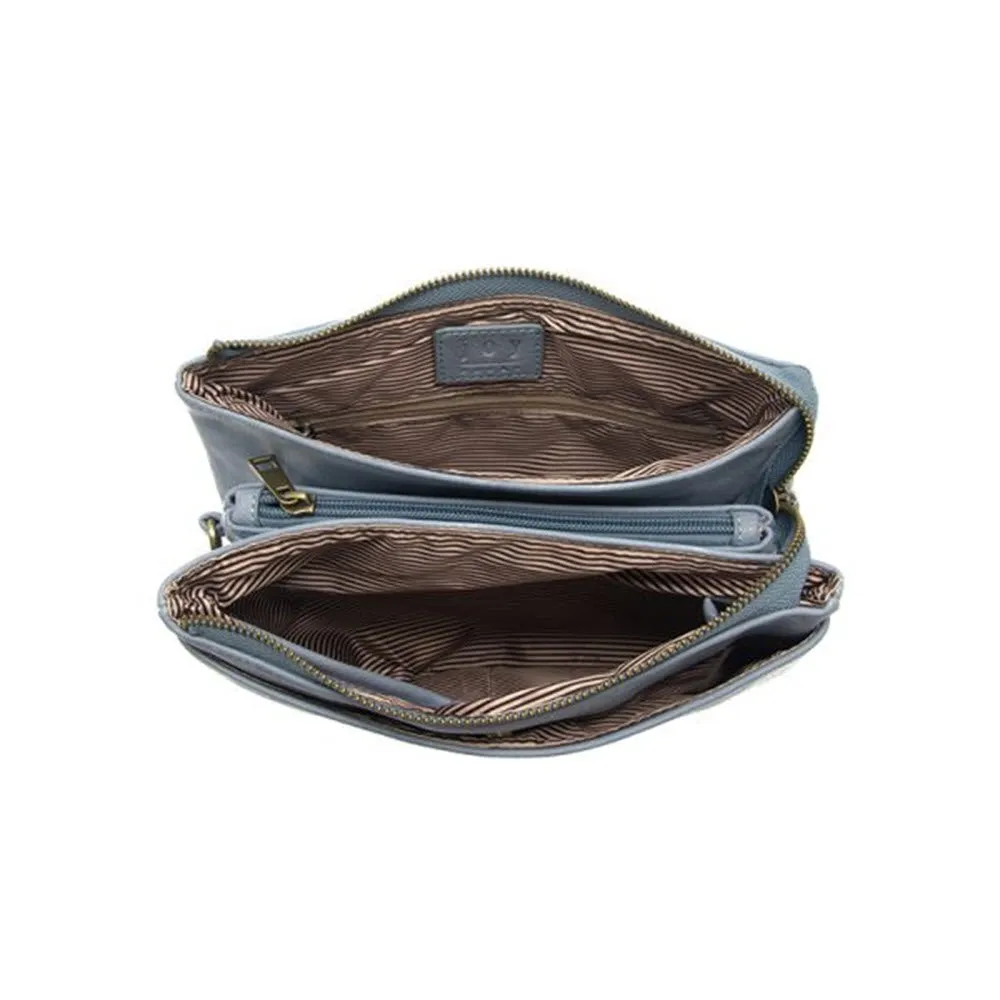 JOY SUSAN PIPER MULTI POCKET BAG WEDGEWOOD