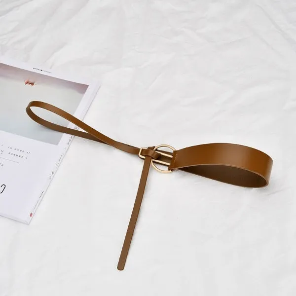 Just Lil Things Elastic Brown Belts JLTHB0211