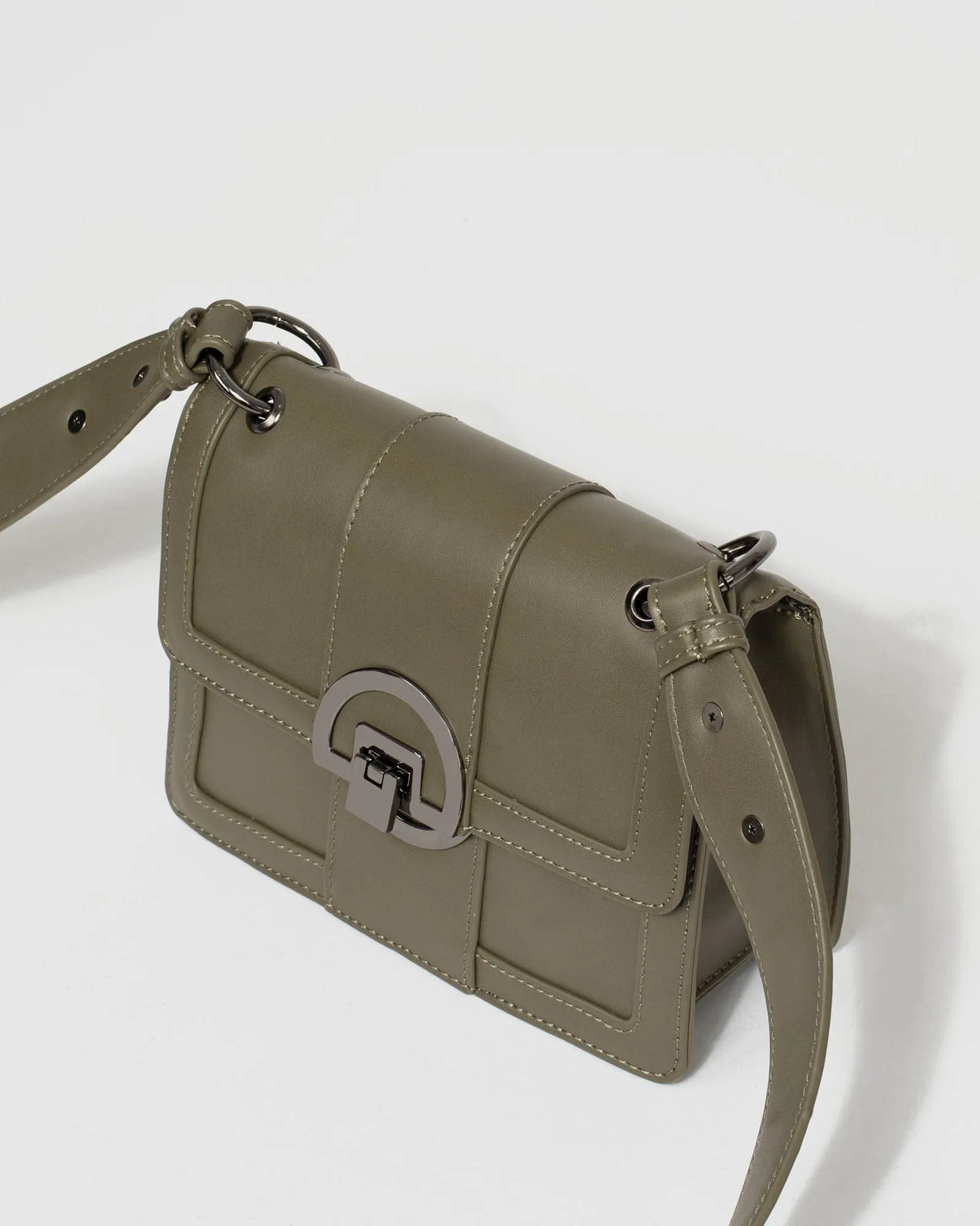 Khaki Sierra Pouch Crossbody Bag