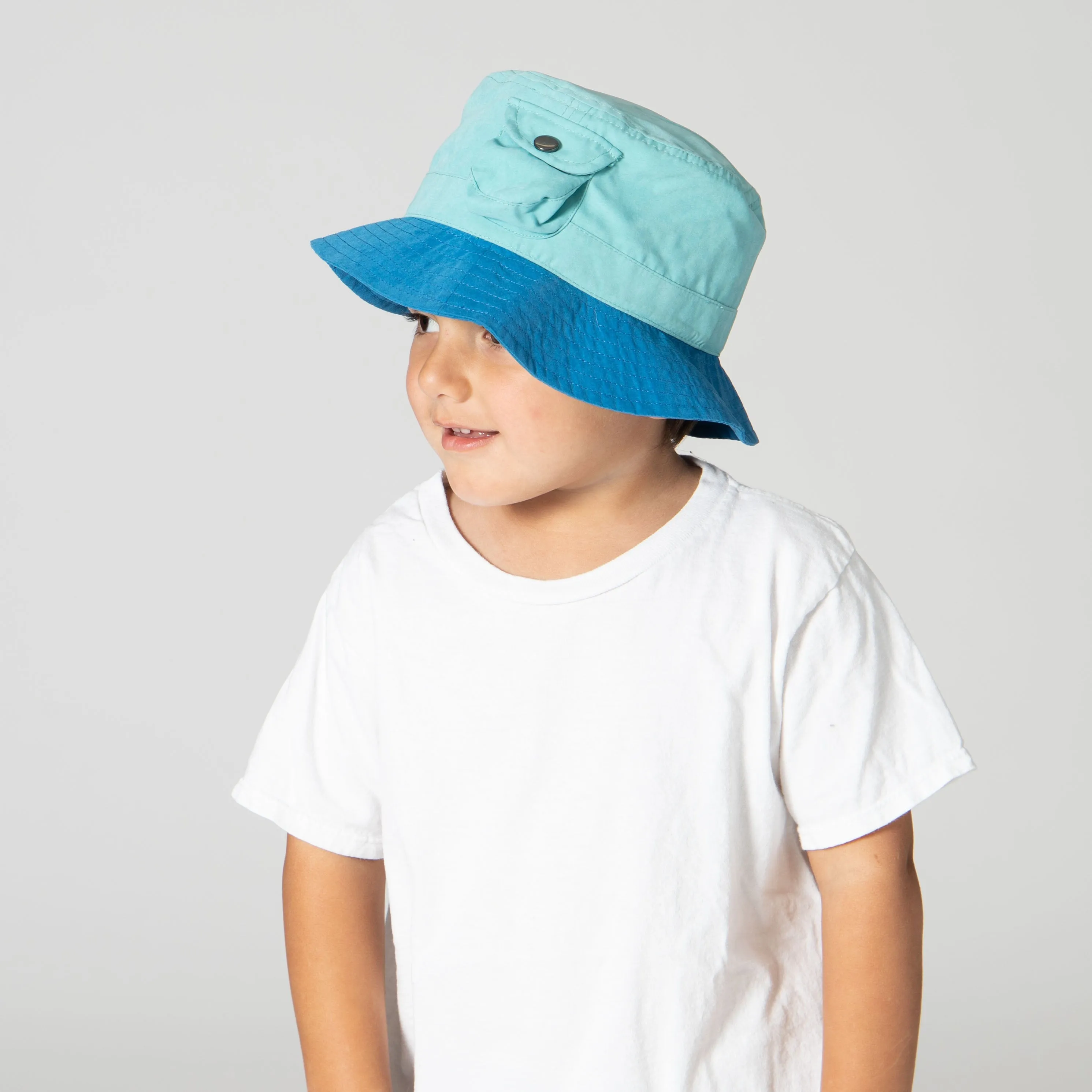 Kids Color Block Bucket Hat