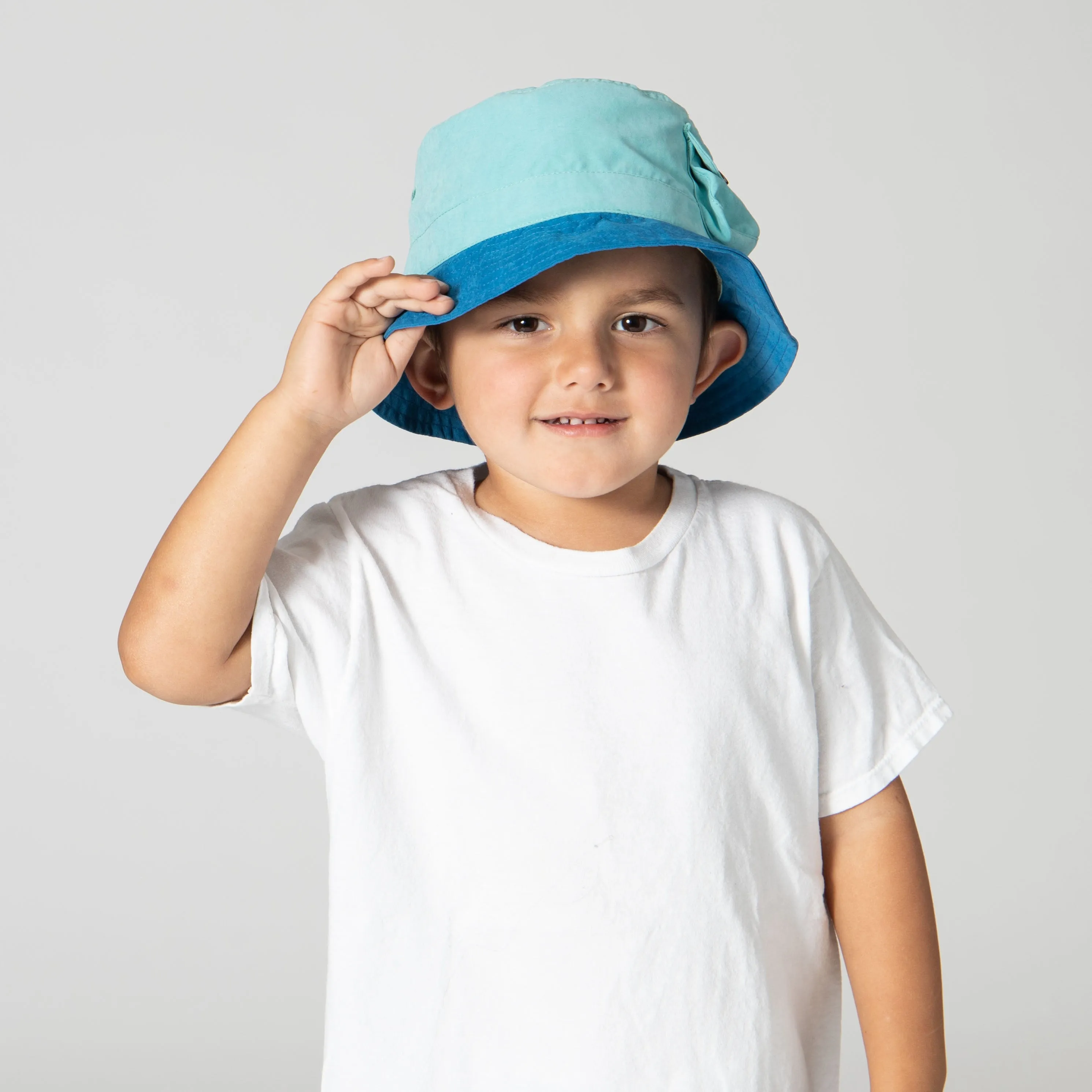 Kids Color Block Bucket Hat