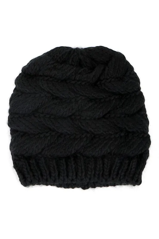 Knit Ponytail Beanie