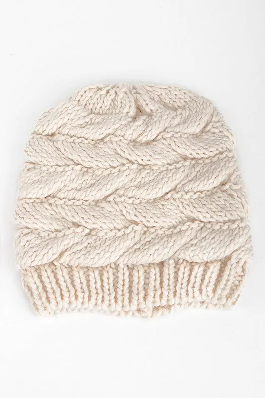 Knit Ponytail Beanie
