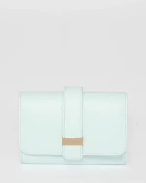 Lulu Green Clutch Bag