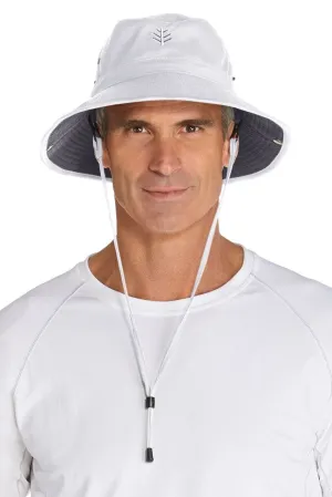 Men's Chase Featherweight Bucket Hat  |  White/Carbon