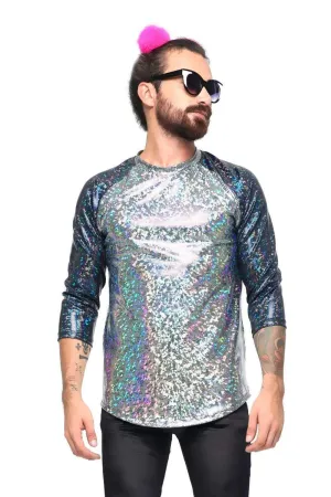 Mens Holographic Hardball Tee | 13 Colors