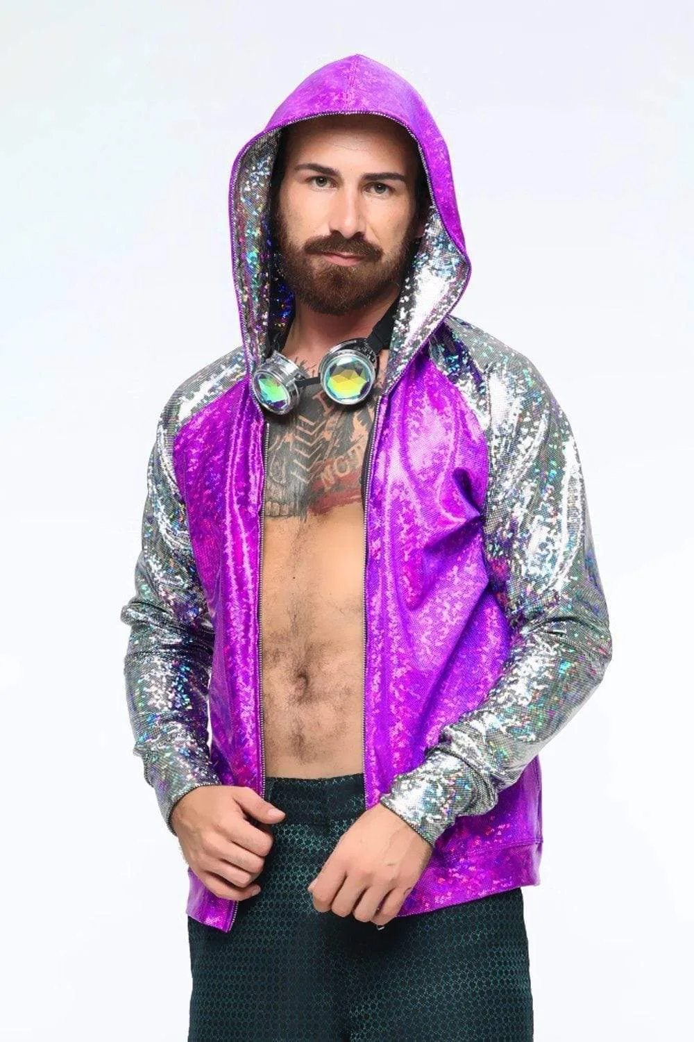 Mens Holographic Hoodie | 13 Colors