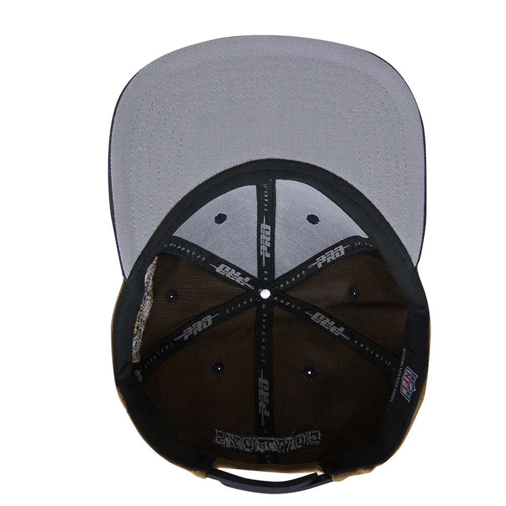 NFL DALLAS COWBOYS STIVALI 2 TONE WOOL SNAPBACK HAT (WHEAT/NAVY)