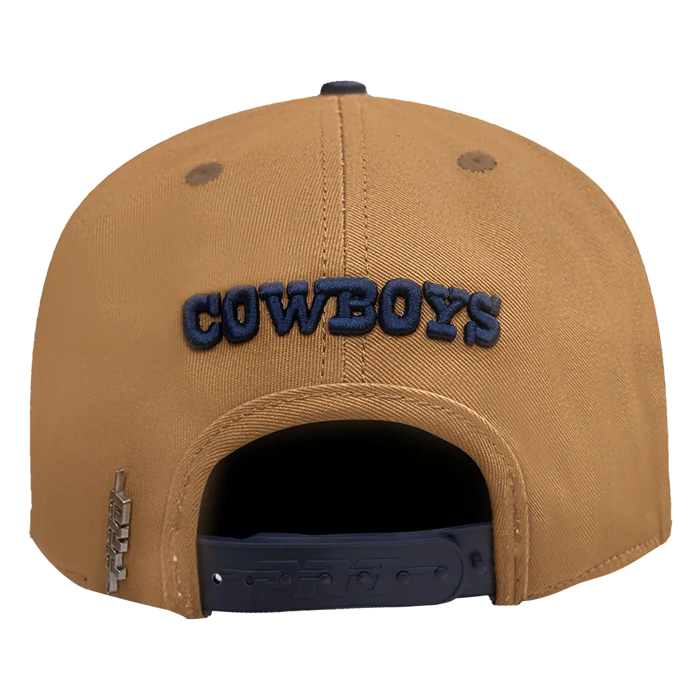 NFL DALLAS COWBOYS STIVALI 2 TONE WOOL SNAPBACK HAT (WHEAT/NAVY)