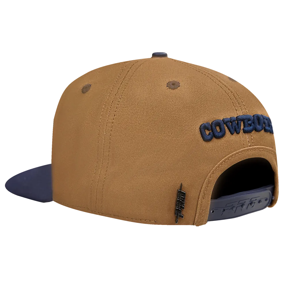 NFL DALLAS COWBOYS STIVALI 2 TONE WOOL SNAPBACK HAT (WHEAT/NAVY)