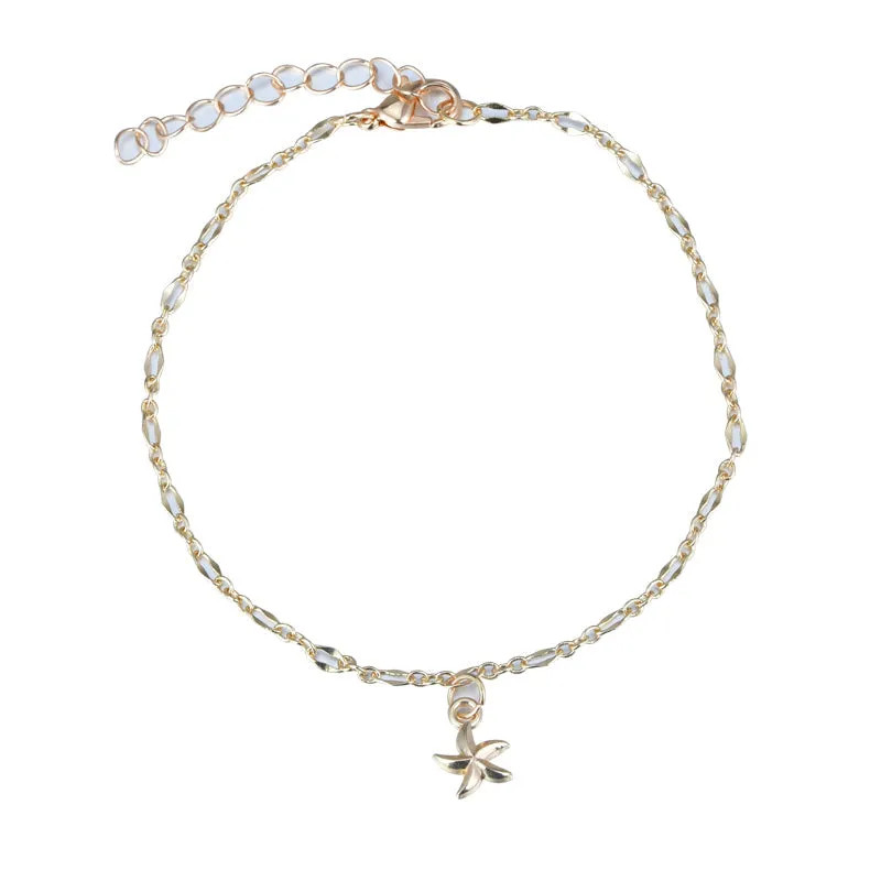 Novel Sole starfish Anklet